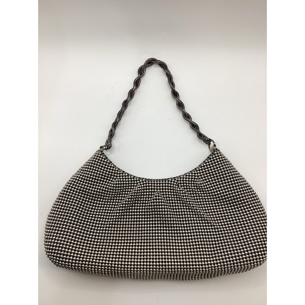 Vintage Whiting & Davis Silver Mesh Chain Evening Bag